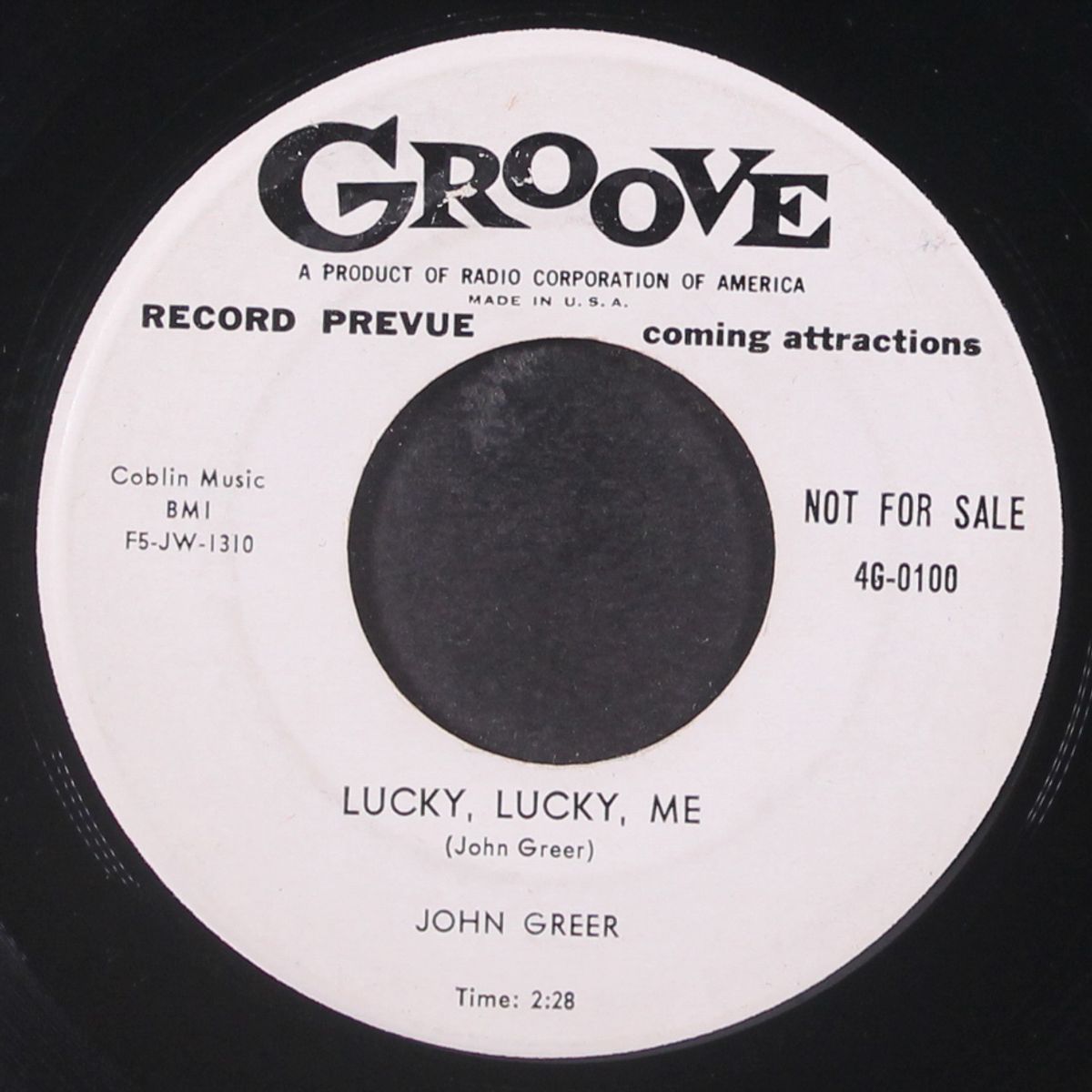 lucky, lucky, me / will i be the one by JOHN GREER