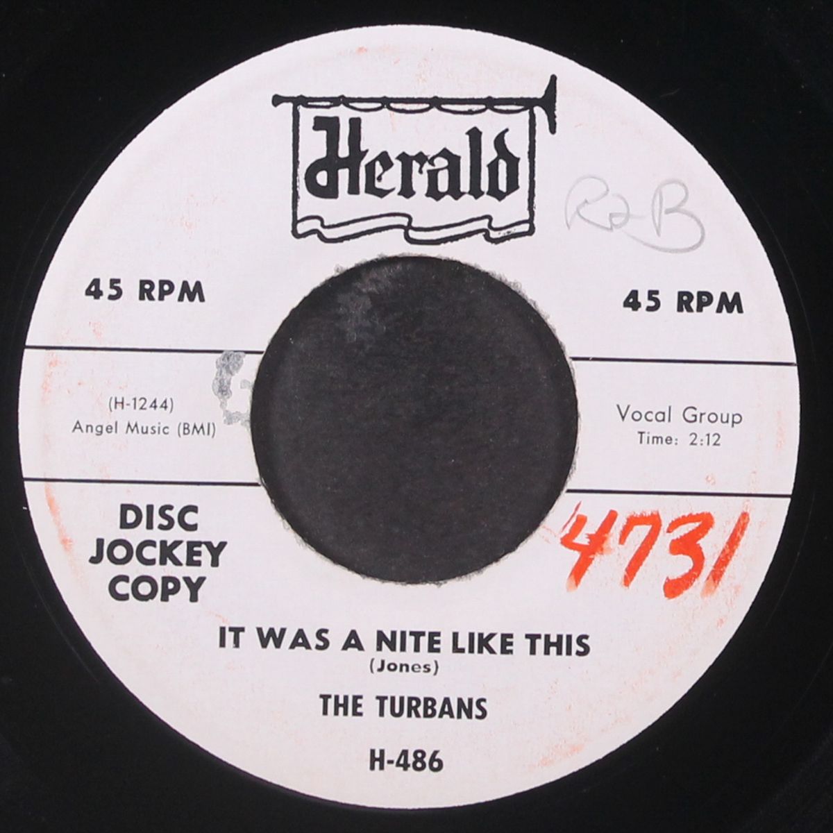 all of my love / it was a nite like this by TURBANS