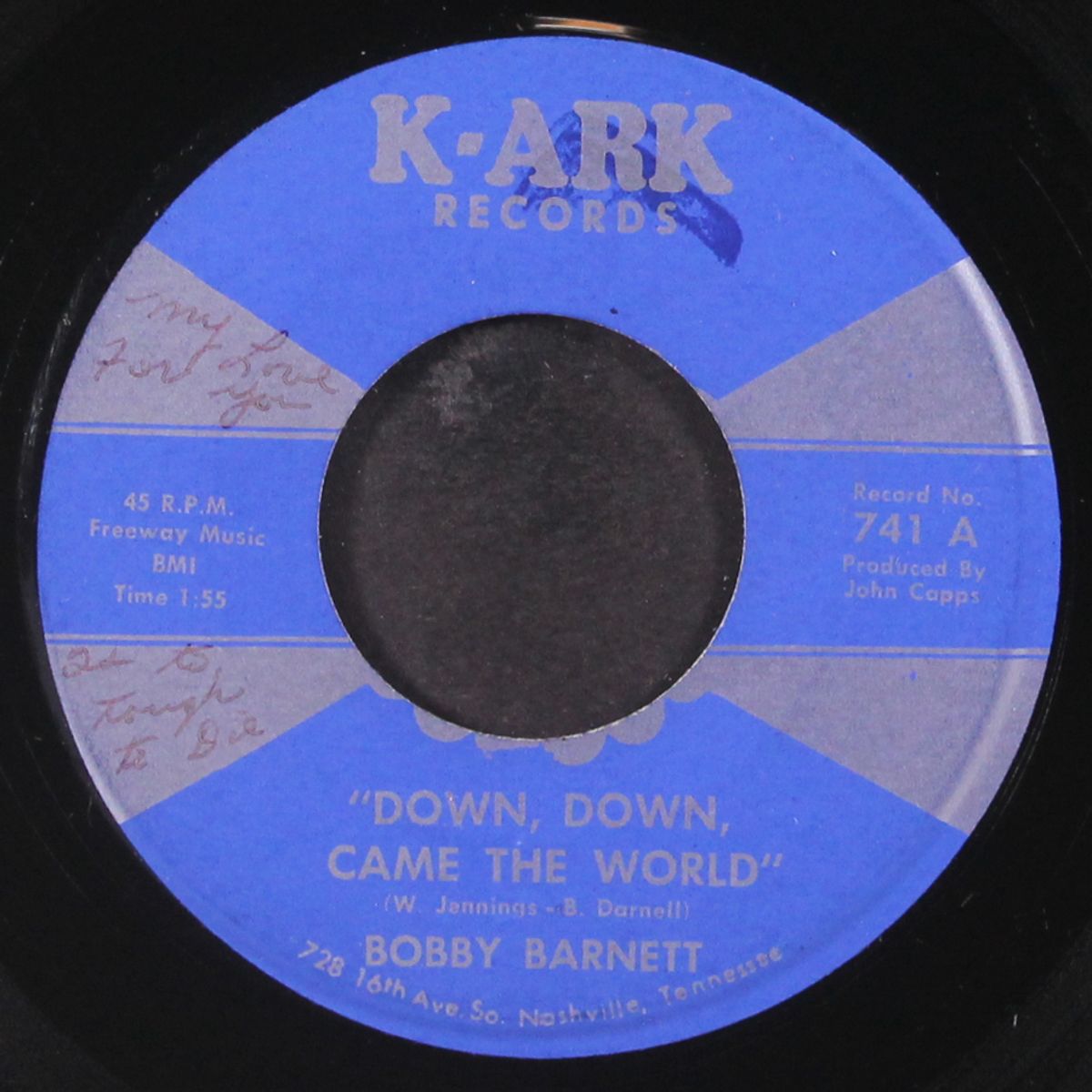 down, down, came the world by BOBBY BARNETT