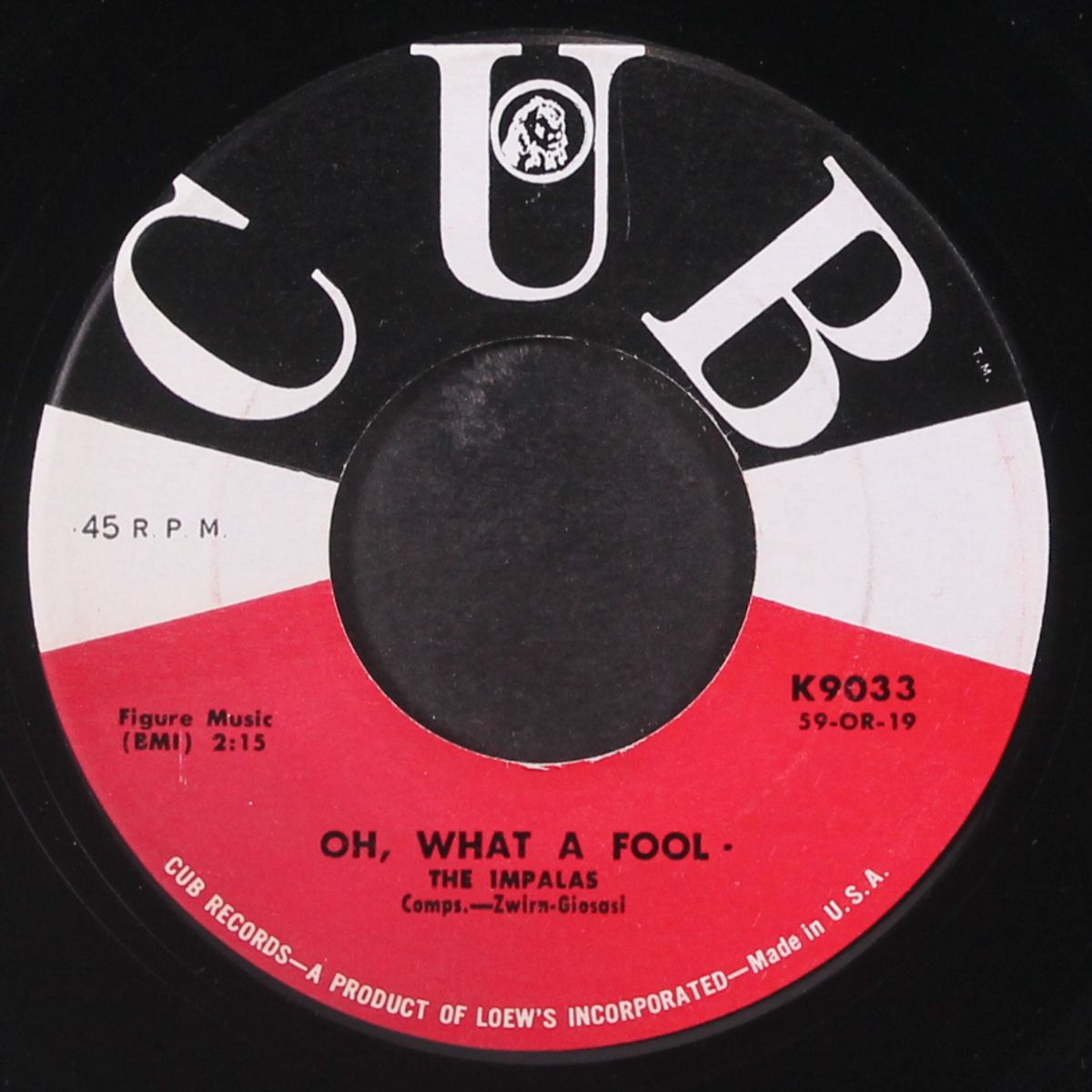 sandy went away / oh, what a fool by IMPALAS