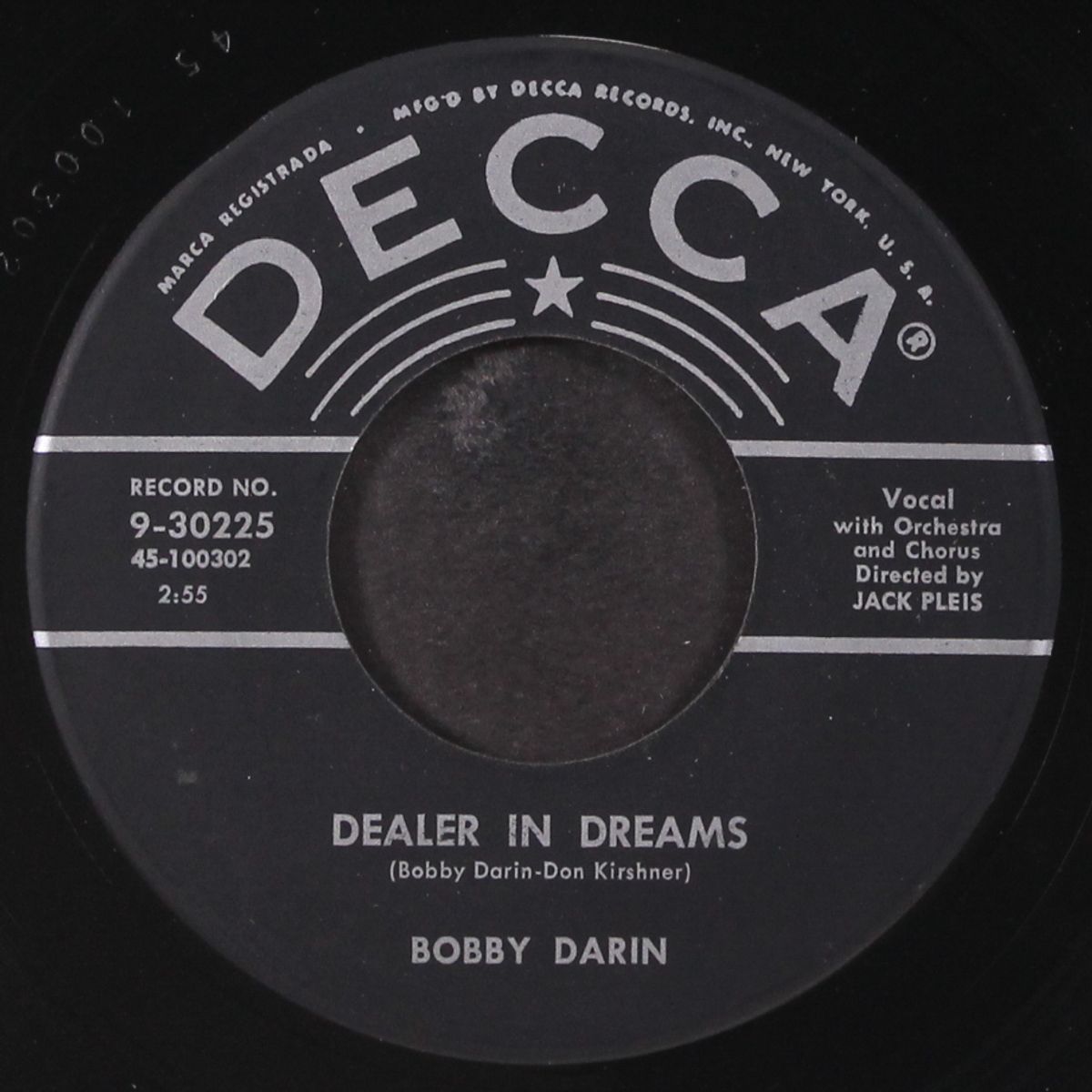 dealer in dreams / help me by BOBBY DARIN