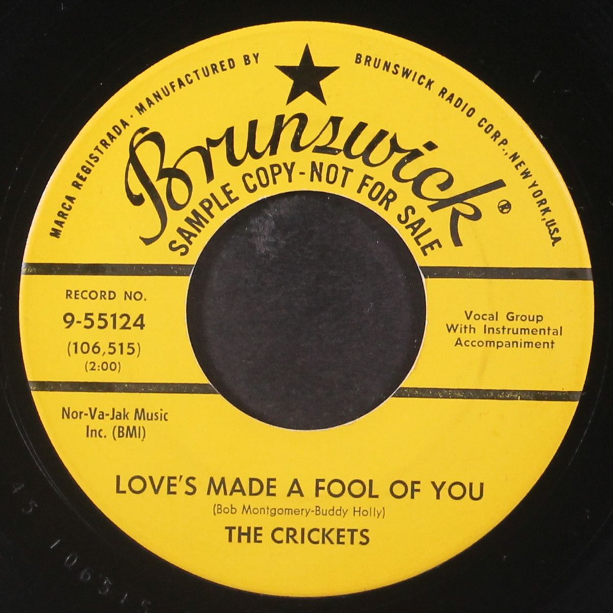 love's made a fool of you by CRICKETS