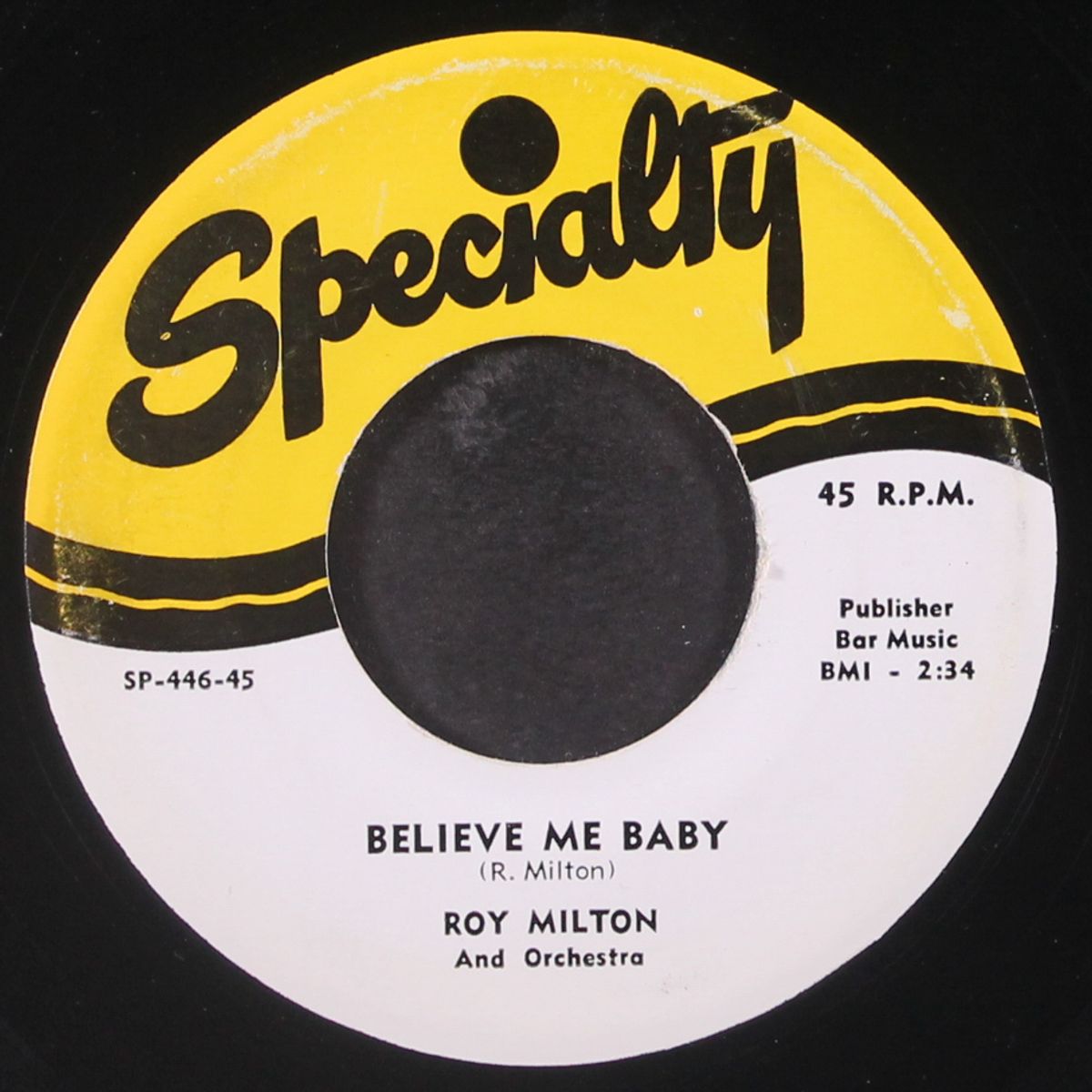 blue turning grey / believe me baby by ROY MILTON