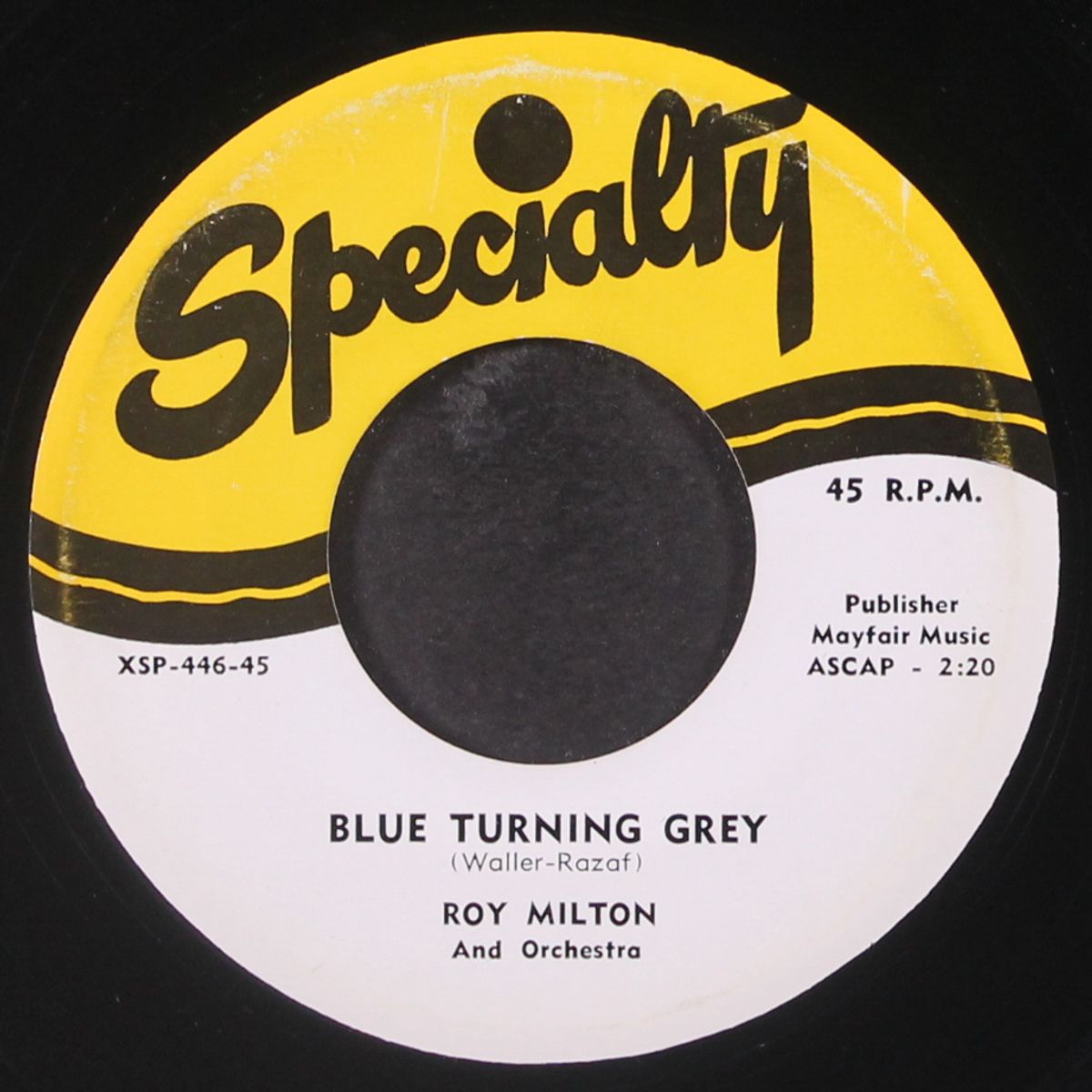 blue turning grey / believe me baby by ROY MILTON