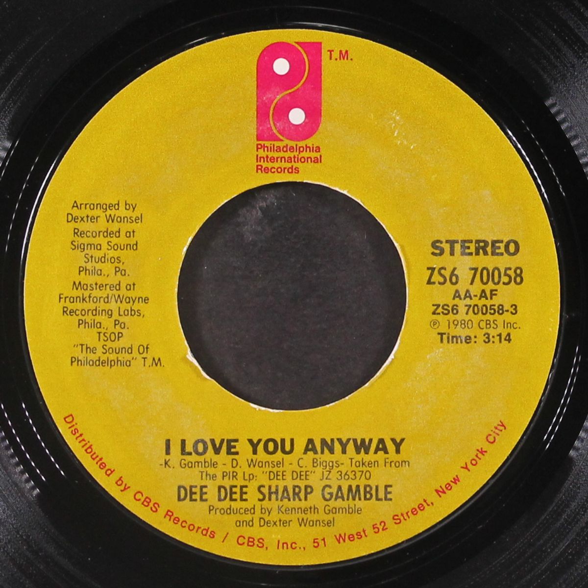 easy money / i love you anyway by DEE DEE SHARP GAMBLE