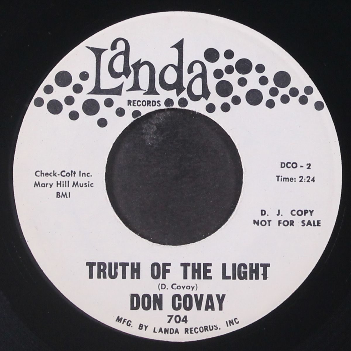 you're good for me / truth of the light by DON COVAY