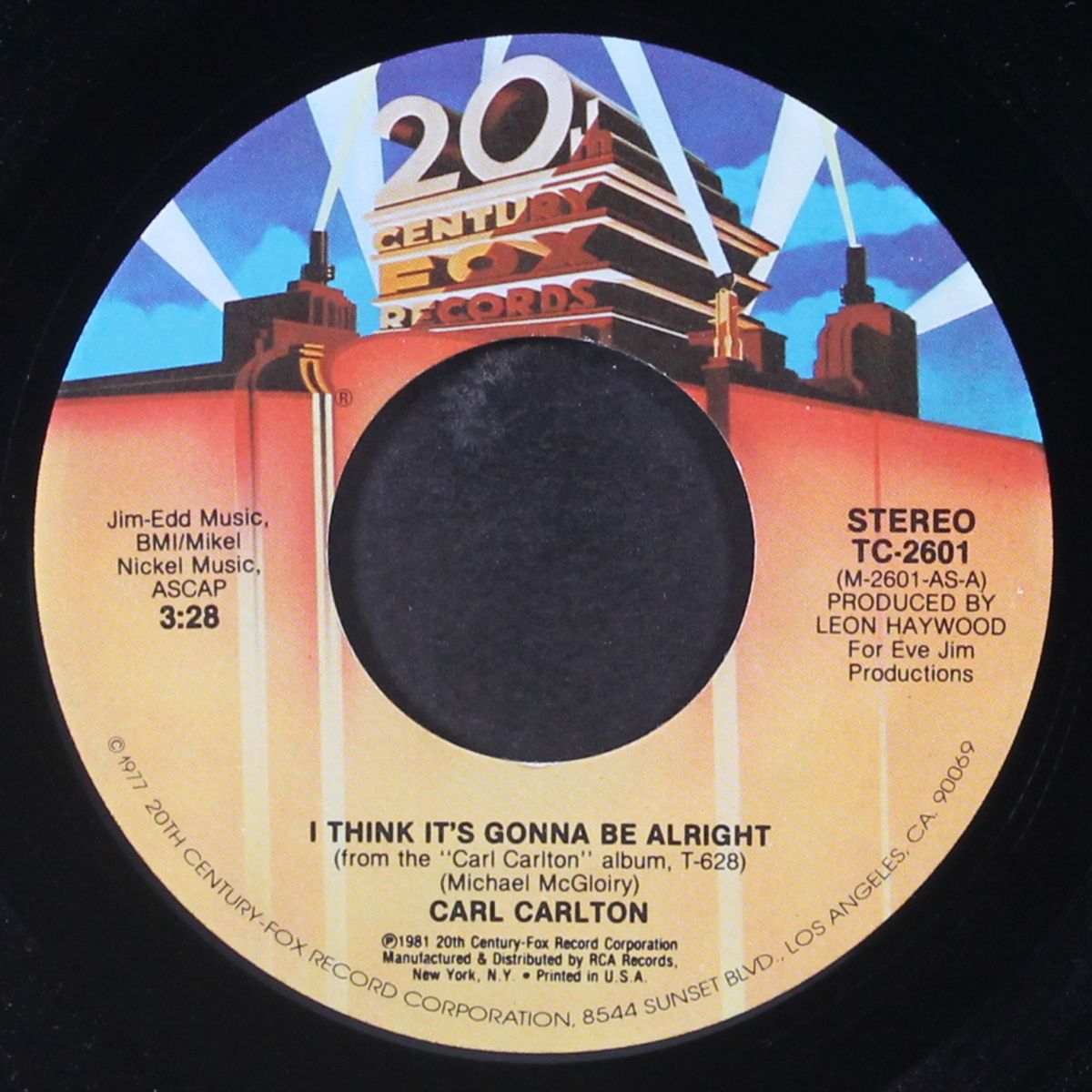 i think it's gonna be alright / fighting in the name of love by CARL CARLTON