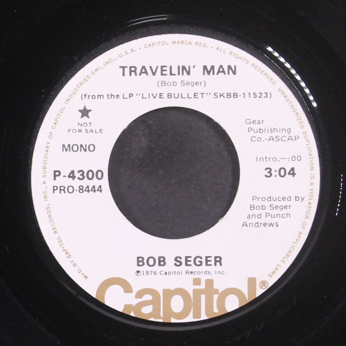 travelin' man / mono by BOB SEGER