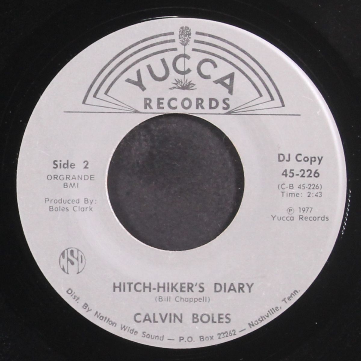 hitch-hikers diary / in the shadows alone by CALVIN BOLES