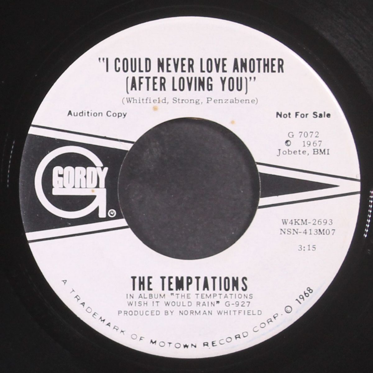 i could never love another (after loving you) / gonna give her all the love i've got by TEMPTATIONS