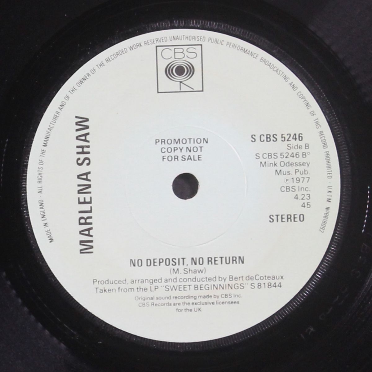 pictures and memories / no deposit no return by MARLENA SHAW