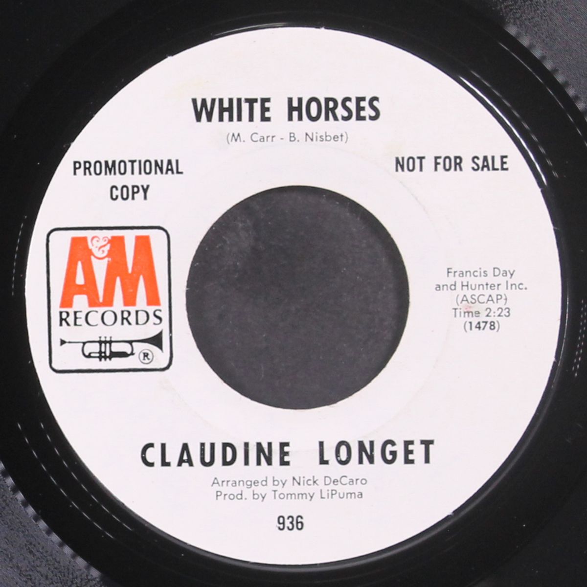 white horses by CLAUDINE LONGET