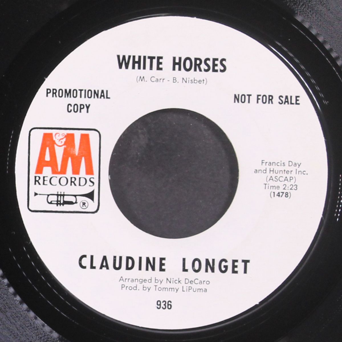 white horses by CLAUDINE LONGET