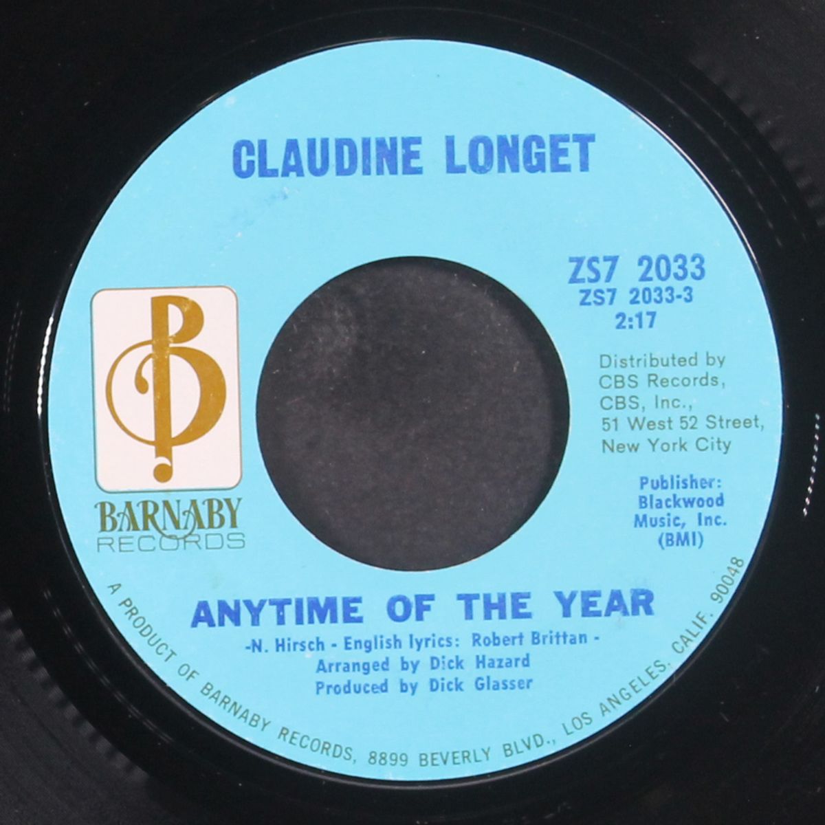 anytime of the year by CLAUDINE LONGET