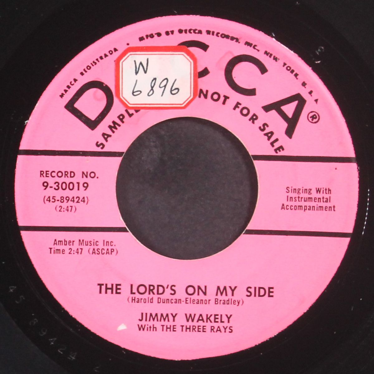 the lord's on my side by JIMMY WAKELY