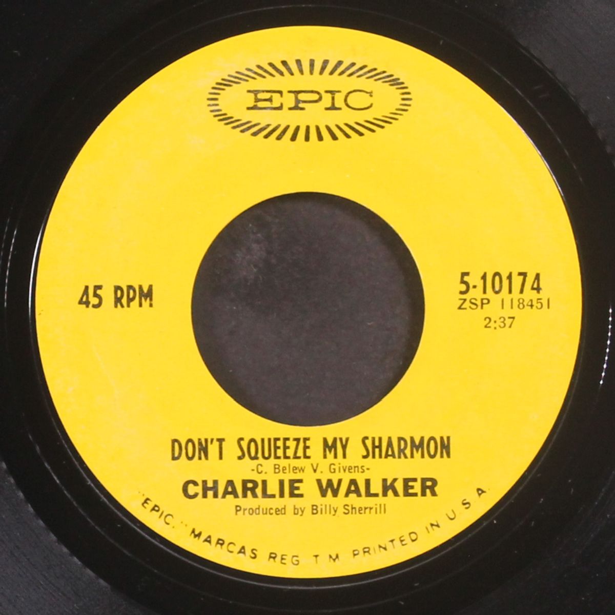 don't squeeze my sharmon by CHARLIE WALKER