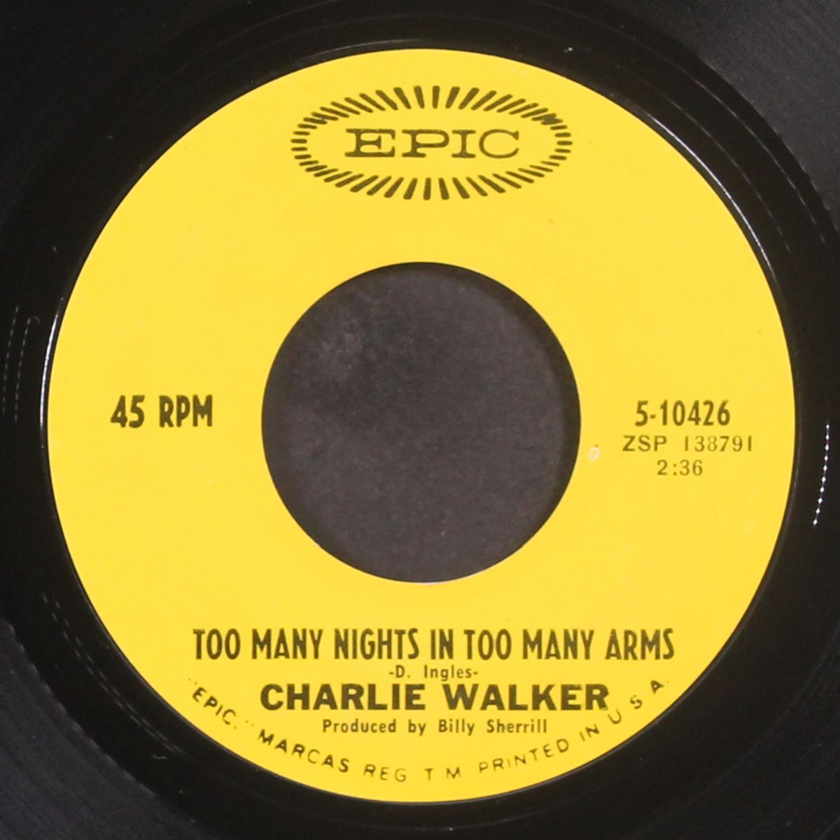 honky-tonk season / too many nights in too many arms by CHARLIE WALKER