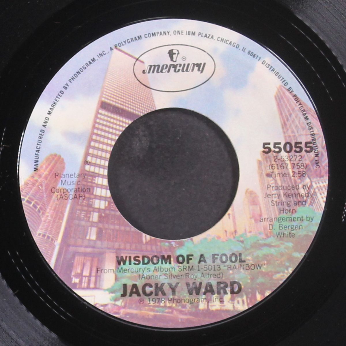 wisdom of a fool / one day and a night by JACKY WARD