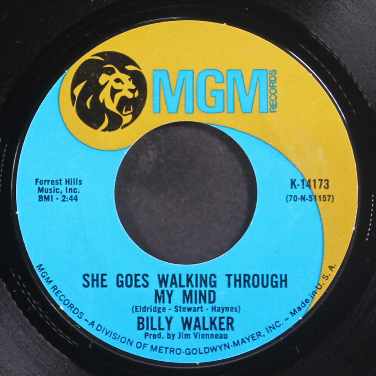 she goes walking through my mind by BILLY WALKER