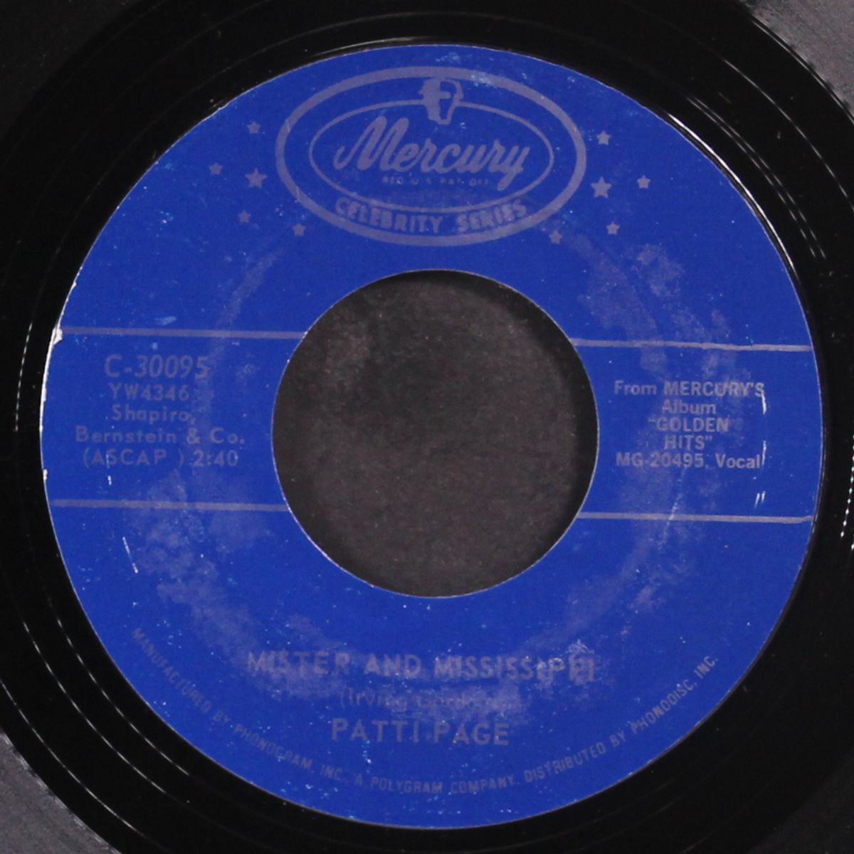 old cape cod / mister and mississippi by PATTI PAGE