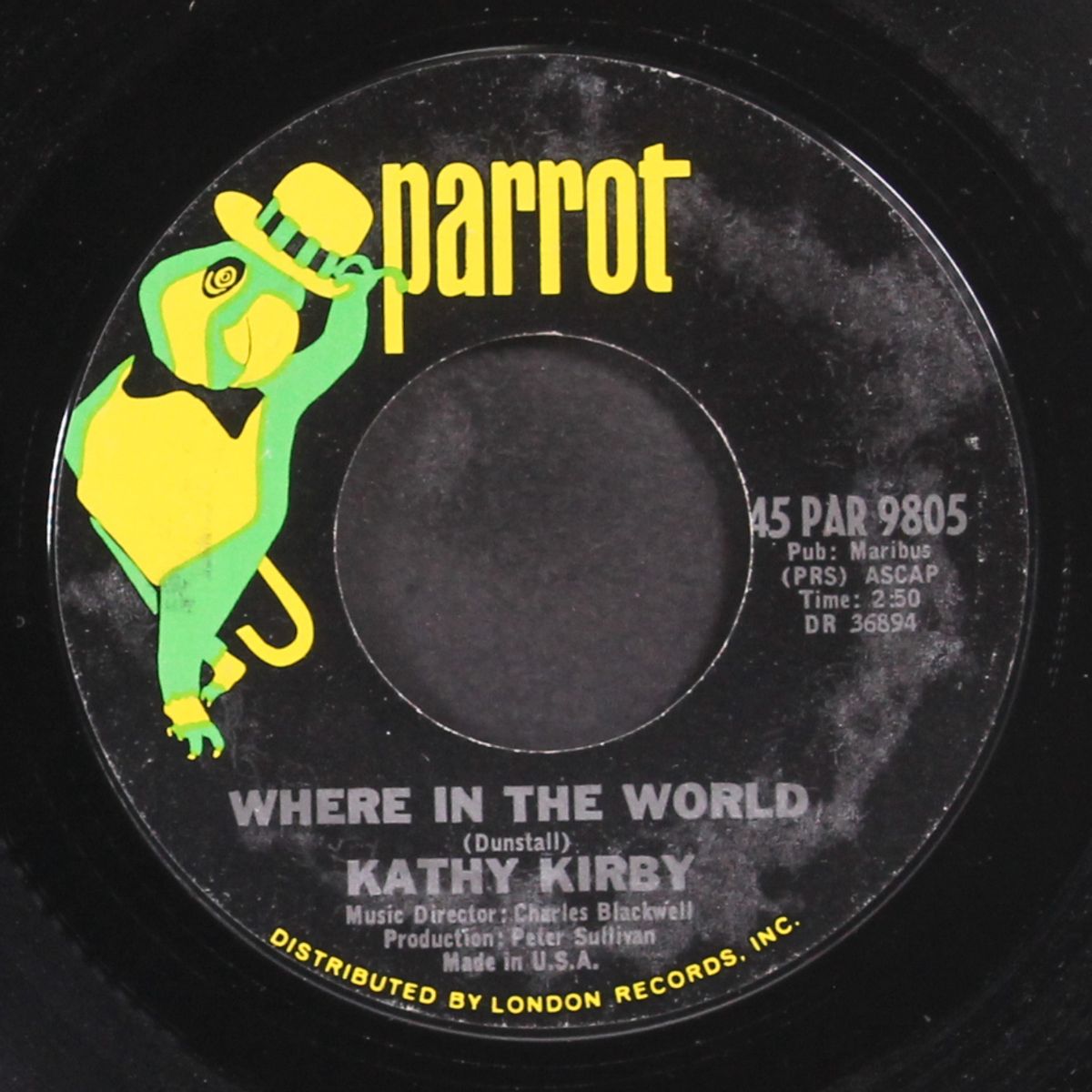 where in the world / wonderful feeling of love by KATHY KIRBY