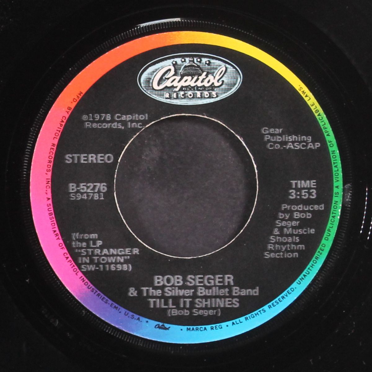 old time rock & roll / till it shines by BOB SEGER & SILVER BULLET BAND