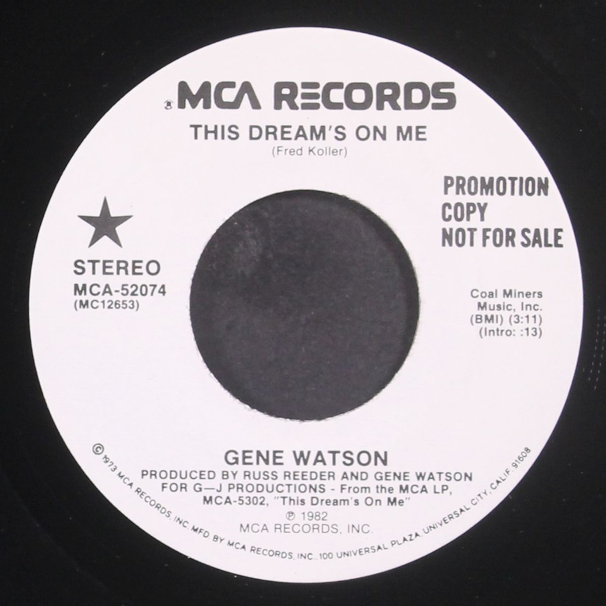 the dream's on me / same by GENE WATSON