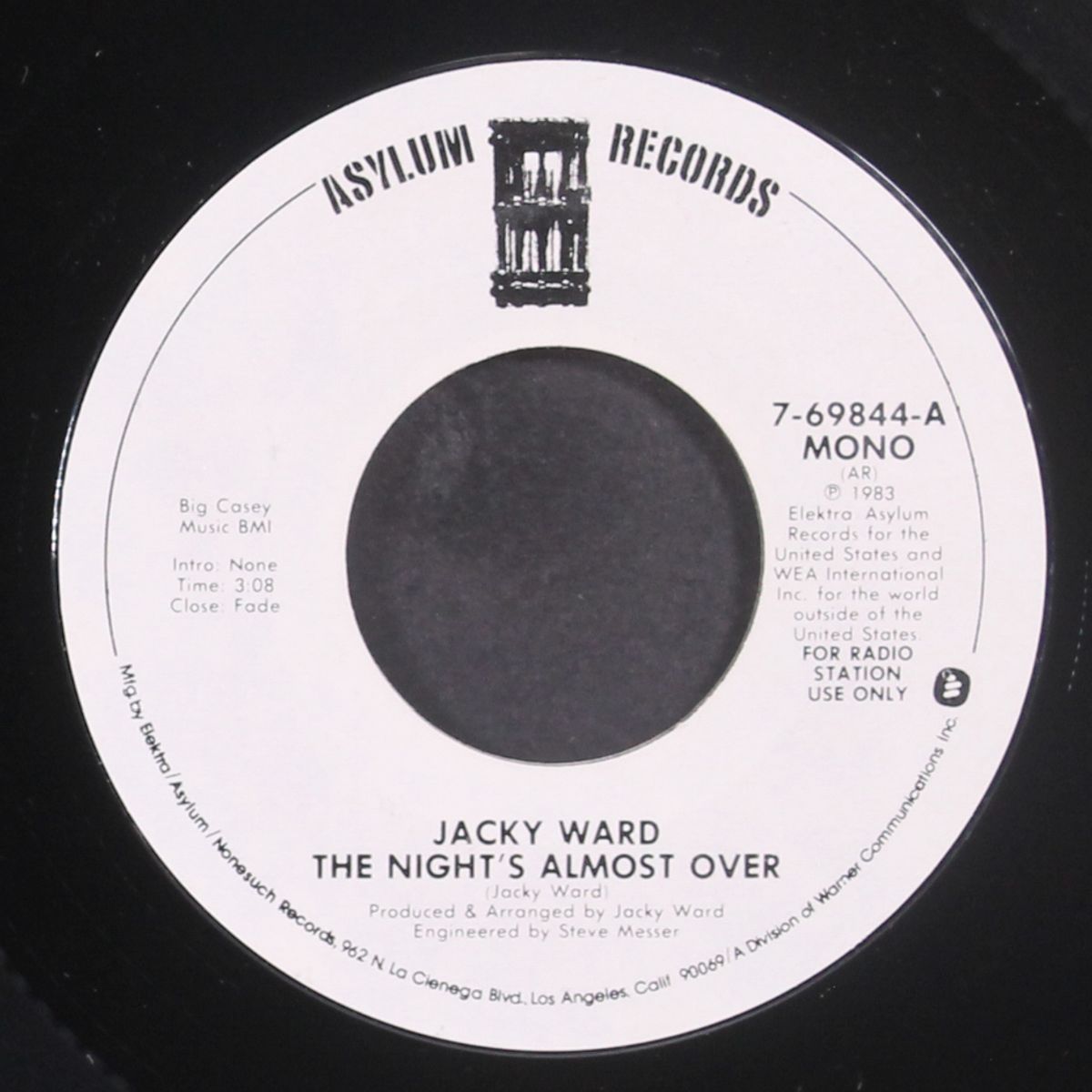 the night's almost over / mono by JACKY WARD