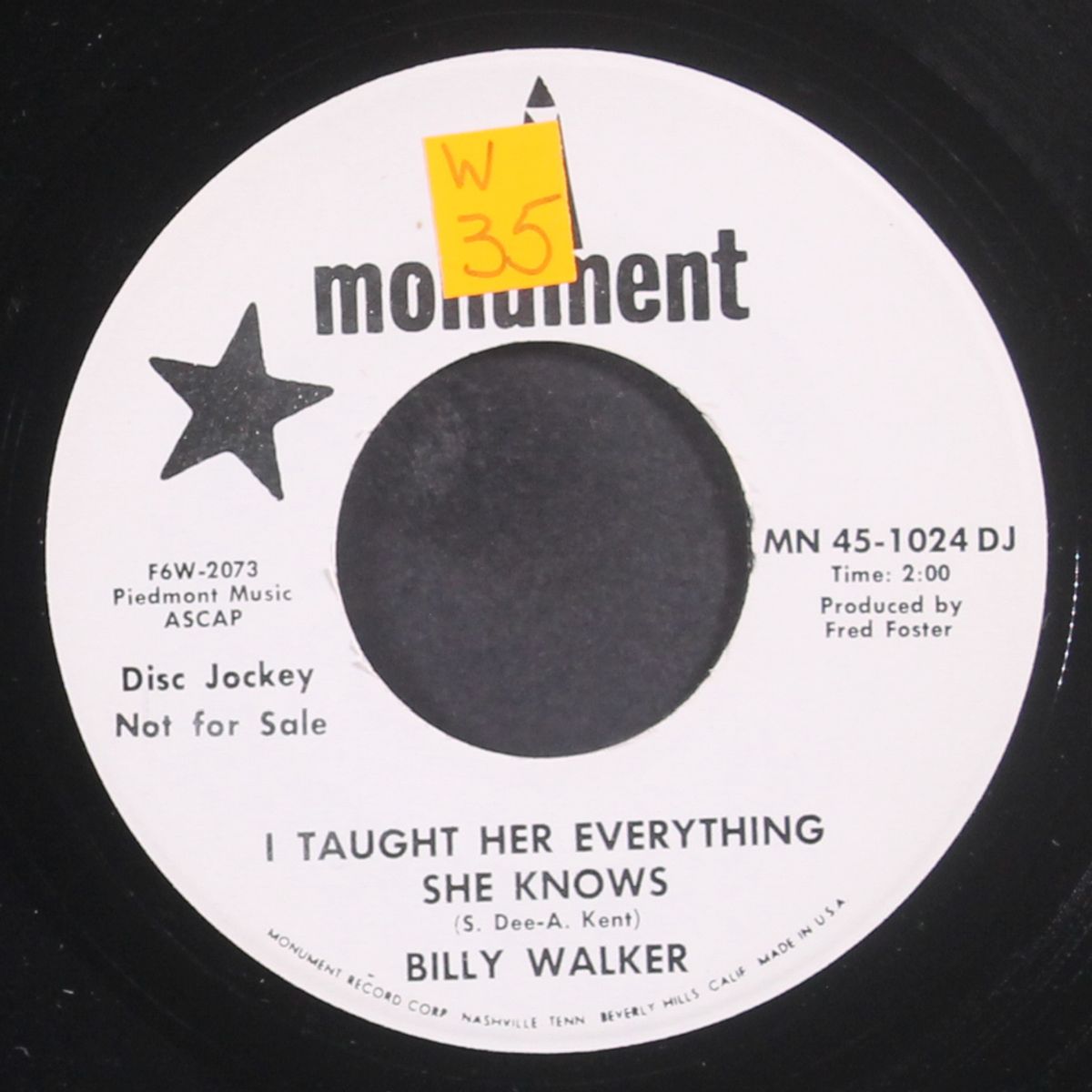 i taught her everything she knows by BILLY WALKER