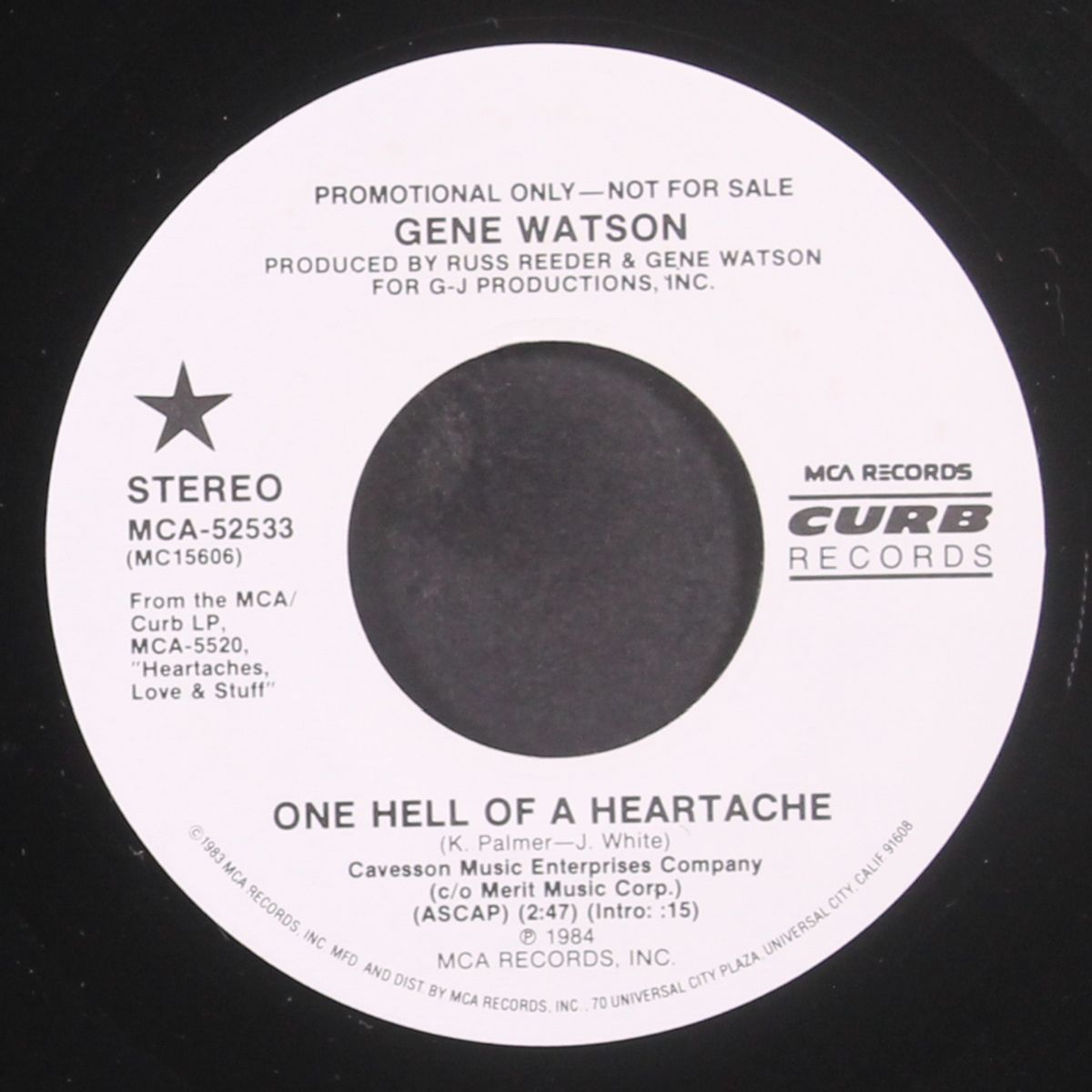 one hell of a heartache by GENE WATSON