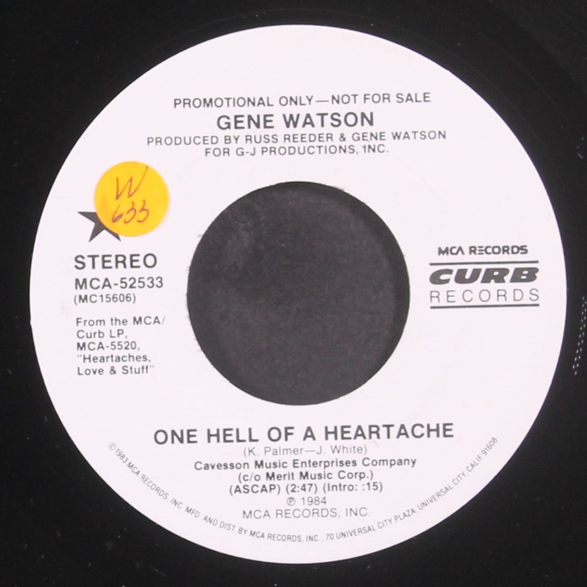 one hell of a heartache by GENE WATSON