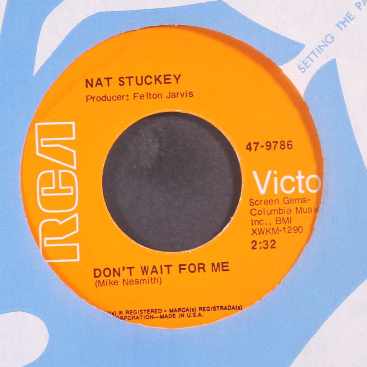 sittin' in atlanta station / don't wait for me by NAT STUCKEY