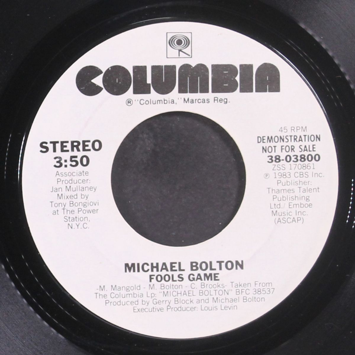 fools game by MICHAEL BOLTON