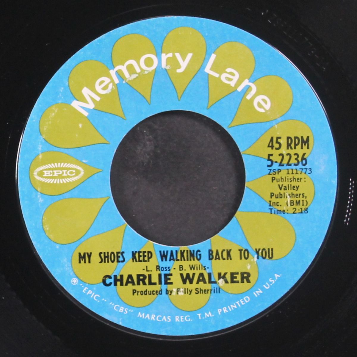 born to lose / my shoes keep walking back to you by CHARLIE WALKER