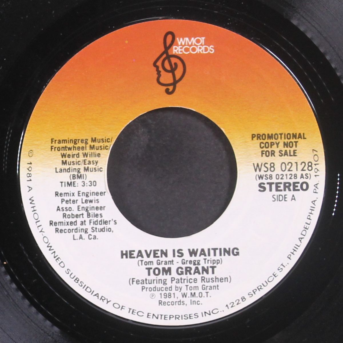 heaven is waiting / same by TOM GRANT & PATRICE RUSHEN