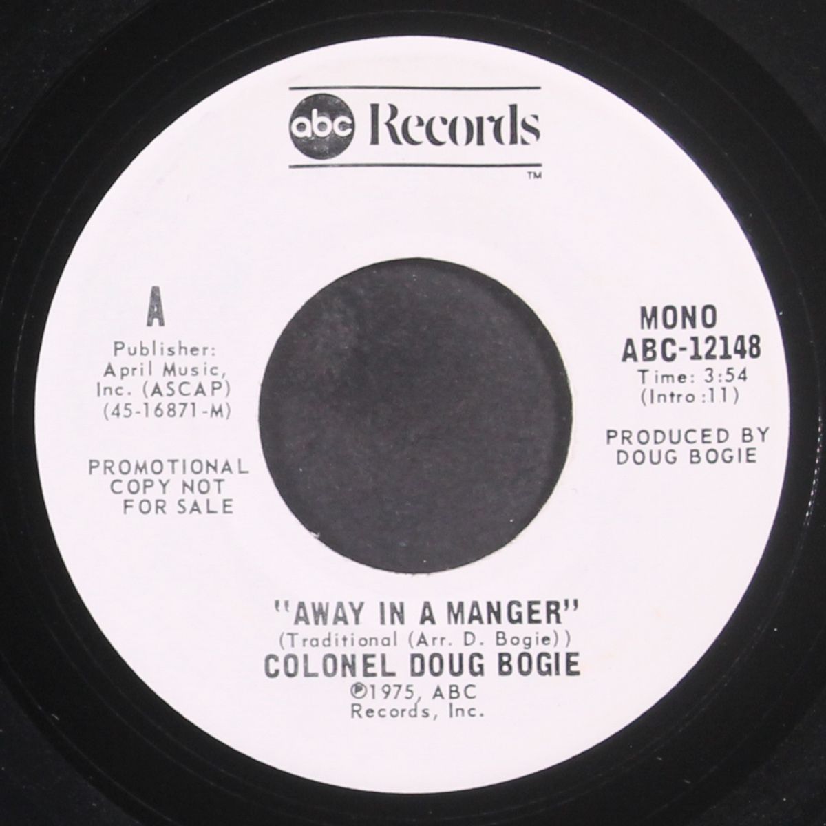 away in a manger / mono by COLONEL DOUG BOGIE