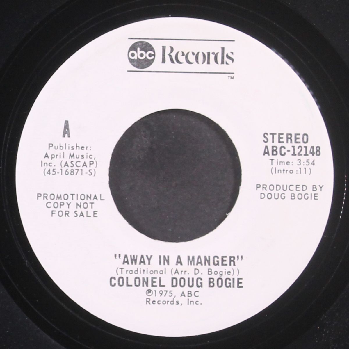 away in a manger / mono by COLONEL DOUG BOGIE