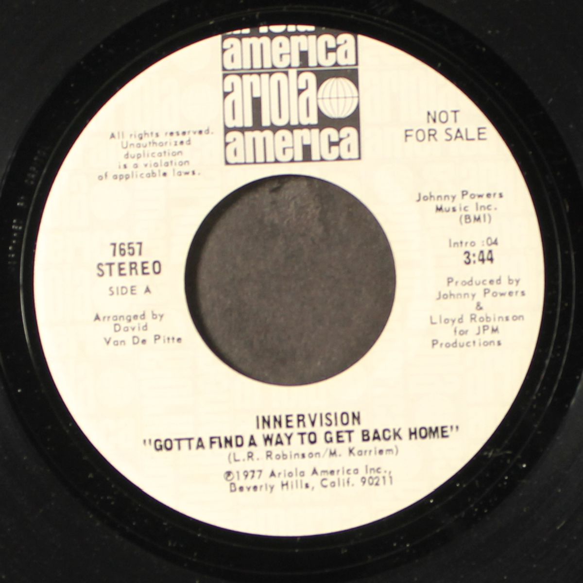 gotta find a way to get back home / i just want to love you by INNERVISION