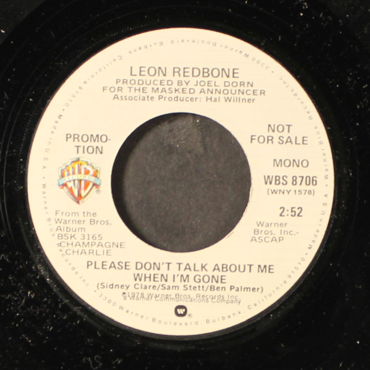 please don't talk about me when i'm gone / mono by LEON REDBONE