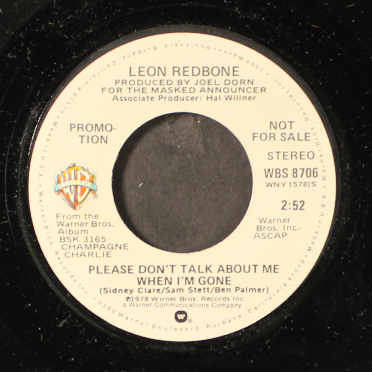 please don't talk about me when i'm gone / mono by LEON REDBONE