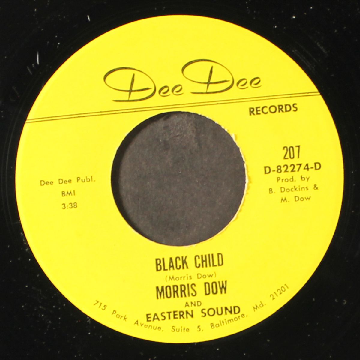 night rider / black child by MORRIS DOW & EASTERN SOUND