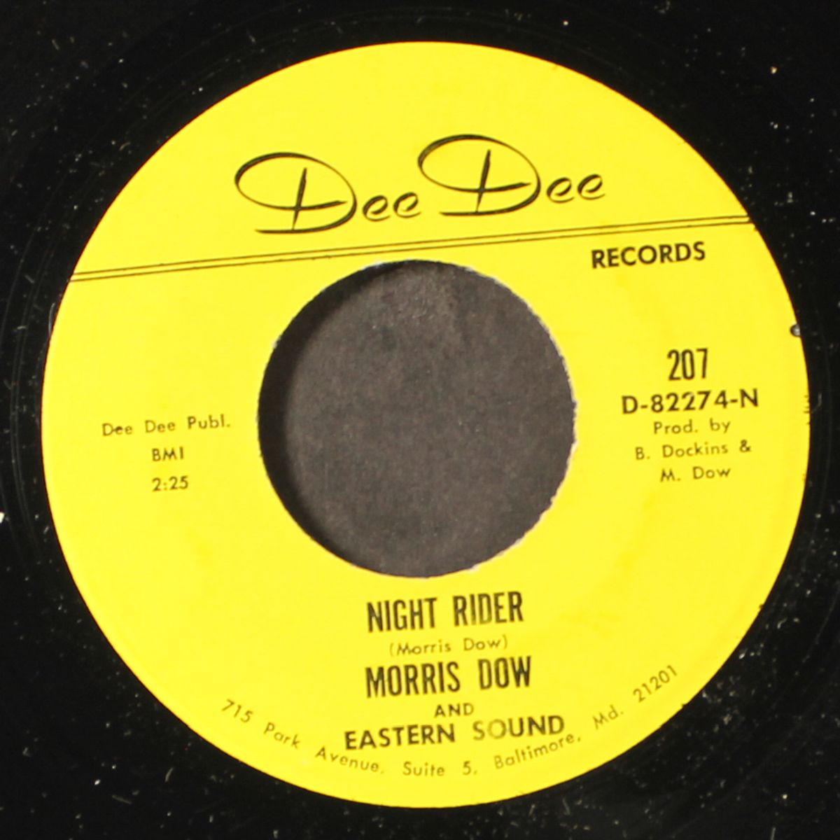 night rider / black child by MORRIS DOW & EASTERN SOUND