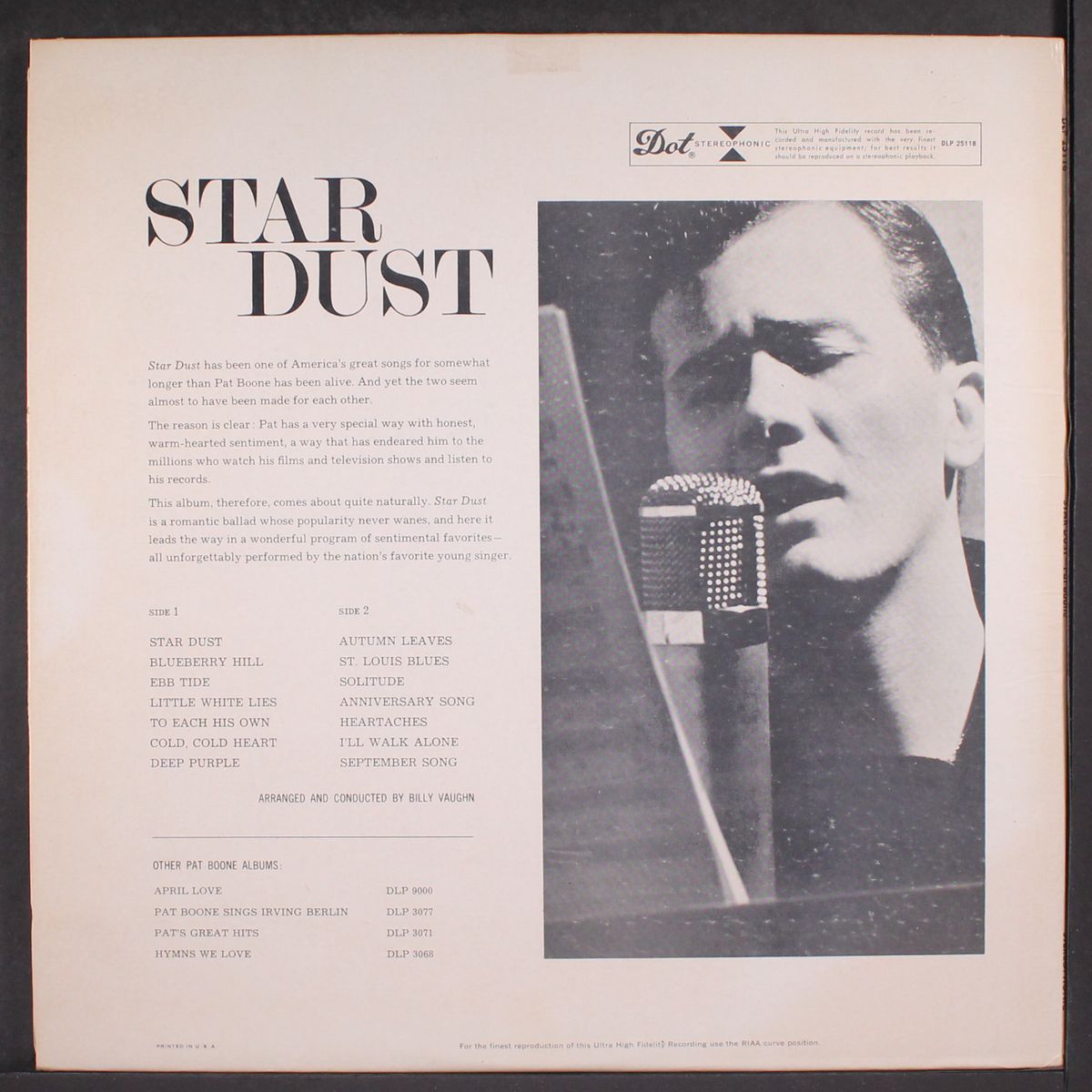 star dust by PAT BOONE
