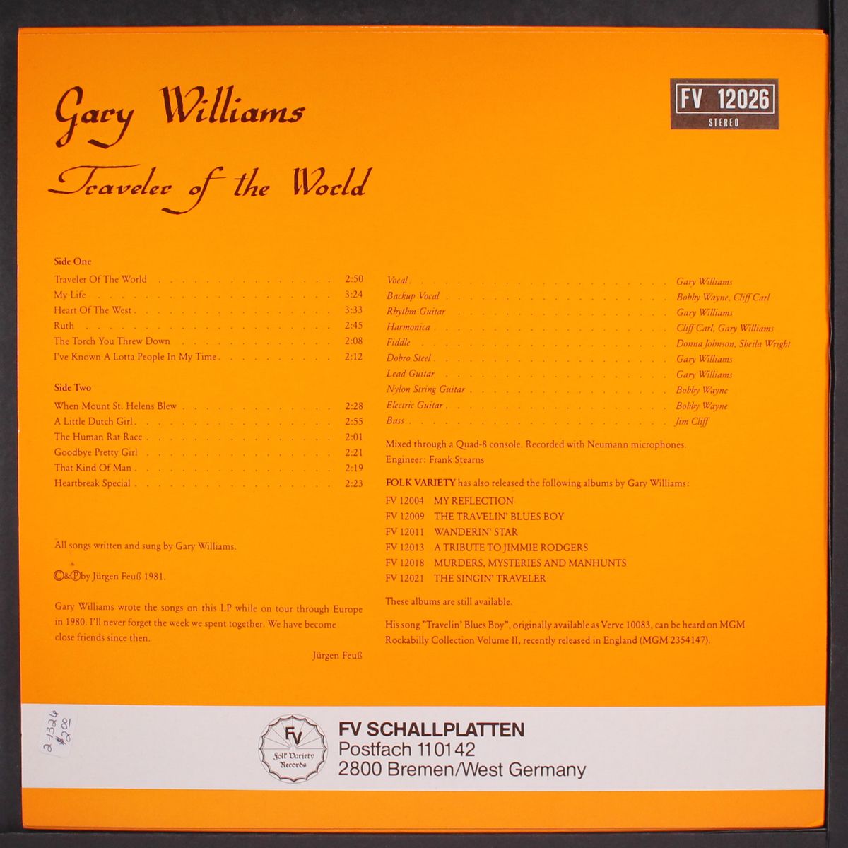 traveler of the world by GARY WILLIAMS