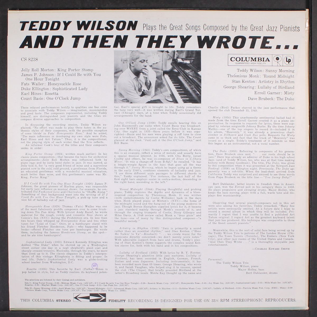 and then they wrote... by TEDDY WILSON