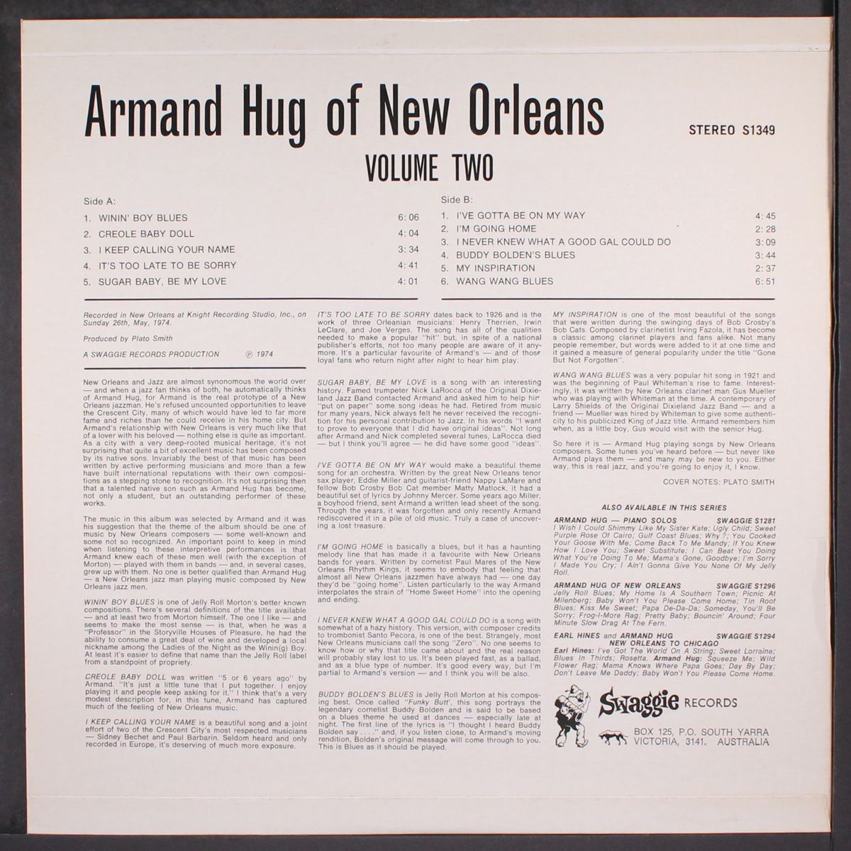 of new orleans, vol. 2 by ARMAND HUG