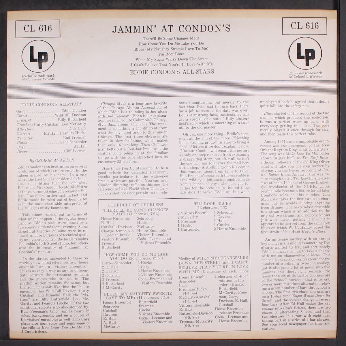jammin' at condon's by EDDIE CONDON