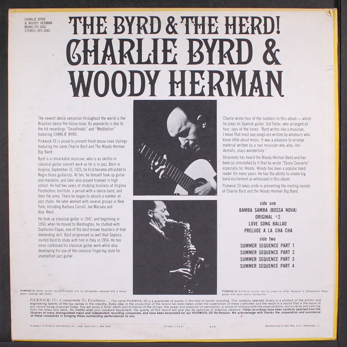 the byrd and the herd by CHARLIE BYRD & WOODY HERMAN