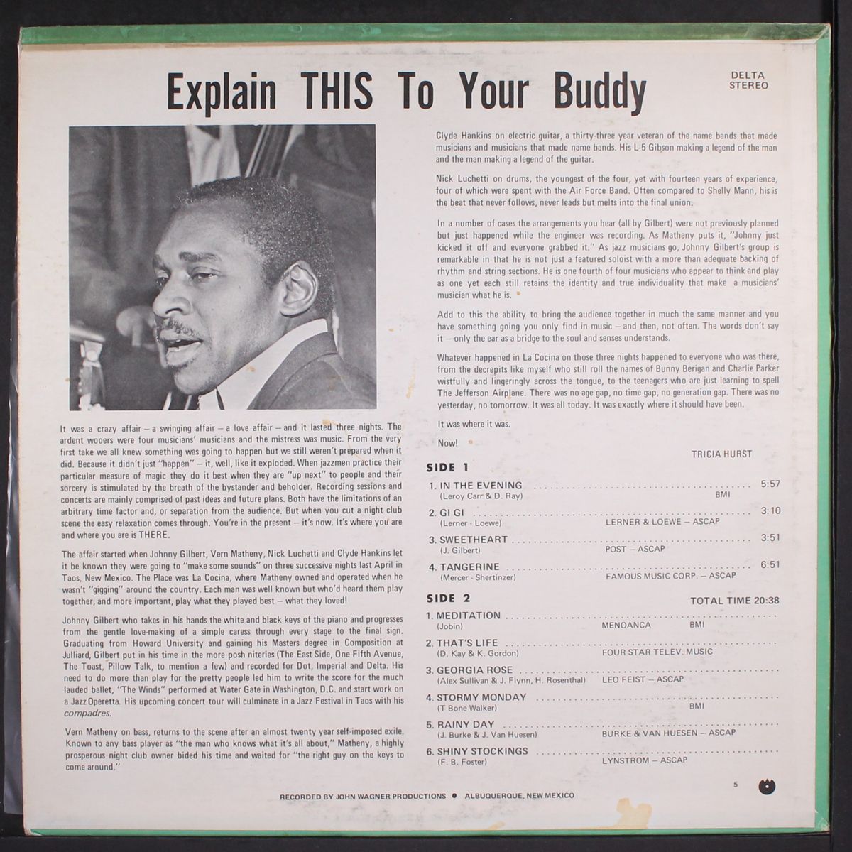explain this to your buddy by JOHNNY GILBERT