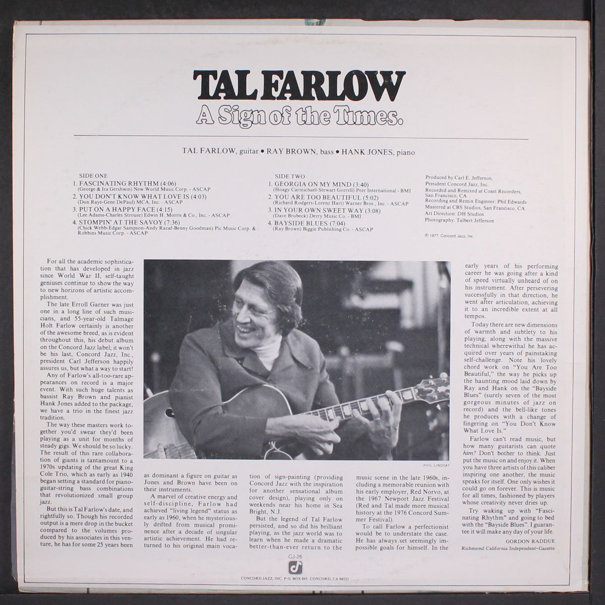a sign of the times by TAL FARLOW